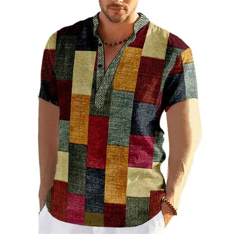 Vintage-Inspired Oversized 3D Patchwork Shirt for Spring or Summer-Noa-2XL-State of Style
