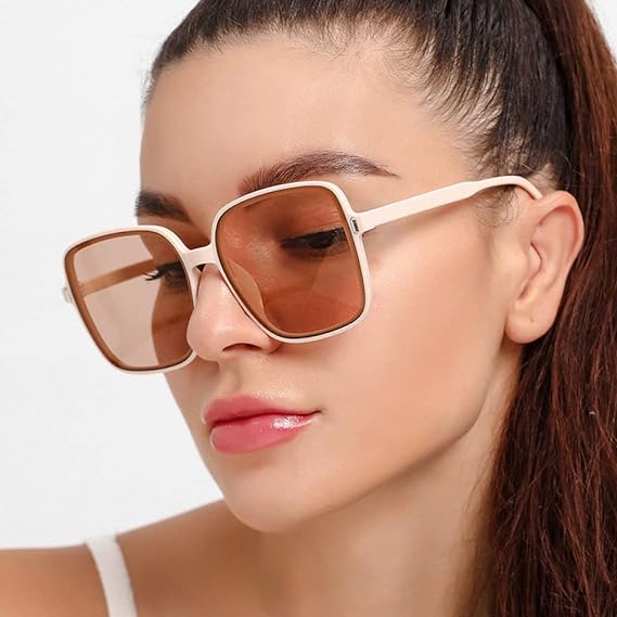 Vintage-Inspired Oversized Square Sunglasses – Chic & Trendy-A1-State of Style