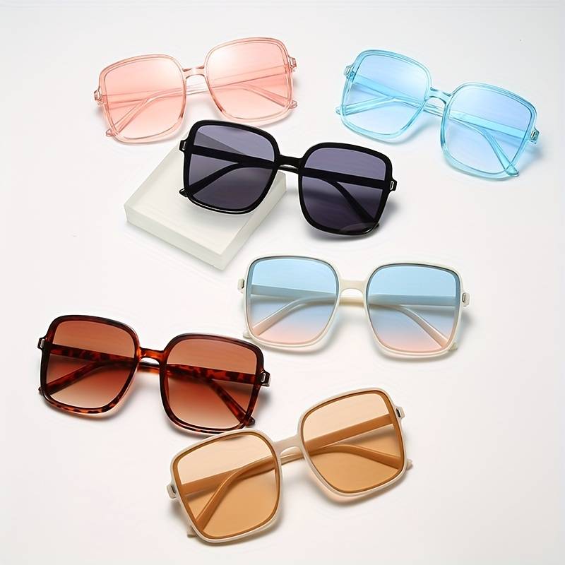 Vintage-Inspired Oversized Square Sunglasses – Chic & Trendy-A1-State of Style