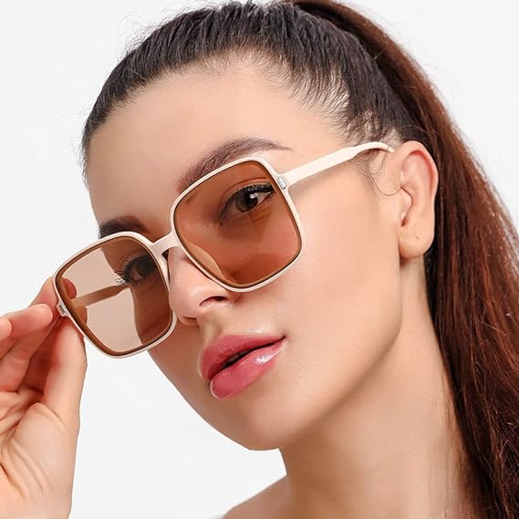 Vintage-Inspired Oversized Square Sunglasses – Chic & Trendy-A1-State of Style