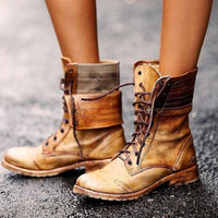 Vintage Lace-Up Shoes for Women - Elise-Brown-3-State of Style