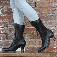 Vintage Ladies Ankle Boots - Nora-White-4-State of Style