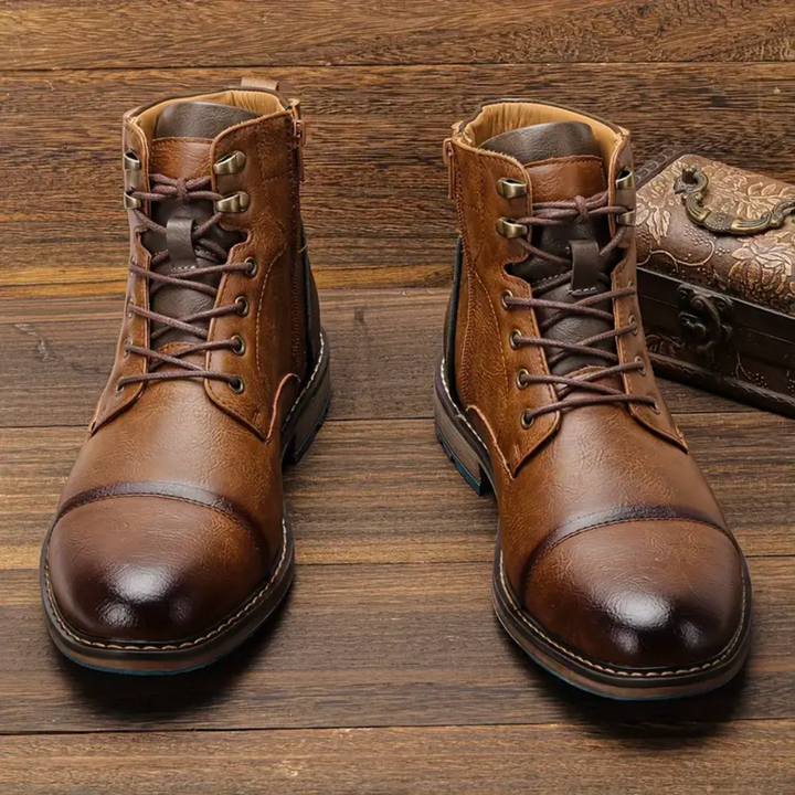 Vintage Leather Men's Shoes - Oliver-6.5-State of Style