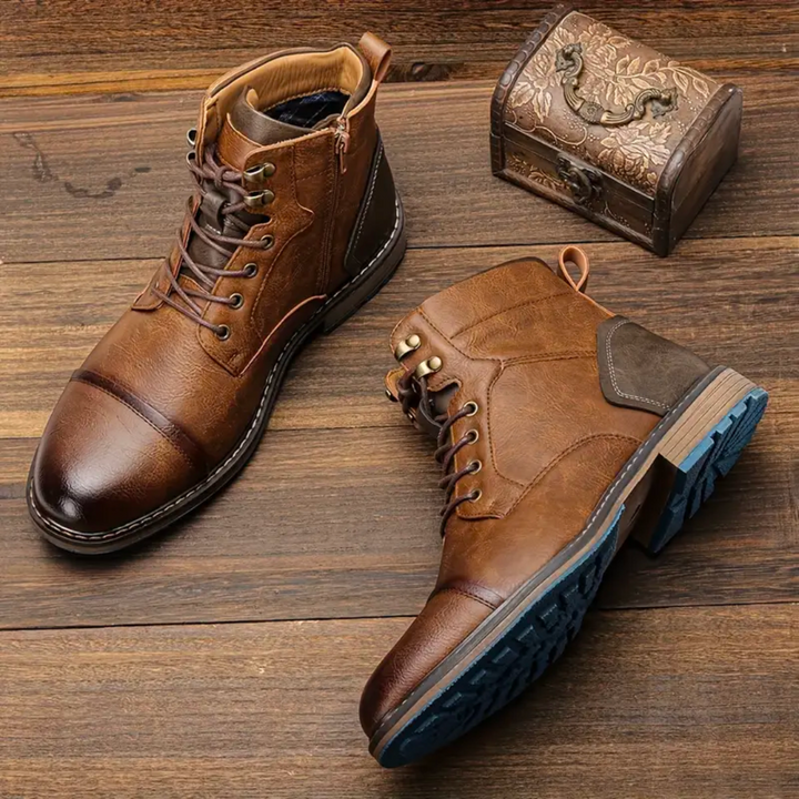 Vintage Leather Men's Shoes - Oliver-6.5-State of Style