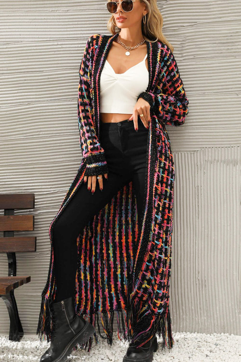 Vintage Long Cardigan - Livia-Multicoloured (nearly sold out)-S-State of Style