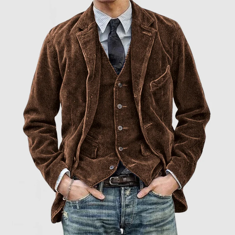 Vintage Men's Blazer and Waistcoat Set - Alexander-Brown-S-State of Style