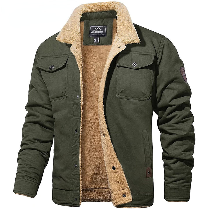 Vintage Men's Bomber Jacket - Olaf-Army Green-S-State of Style