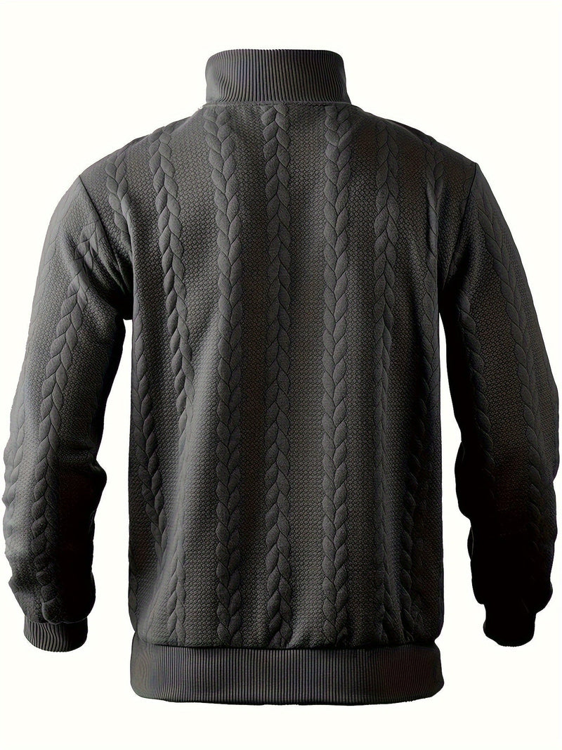Vintage Men's Jumper with Zip - Victor-White-S-State of Style