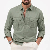 Vintage Men's Long Sleeve Shirt – Vincent-Green-S-State of Style