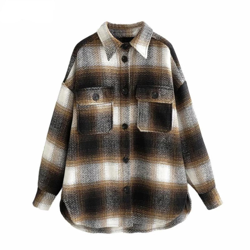 Vintage Mid Coat for Women | Stylish and Casual-Dark Brown-M-State of Style