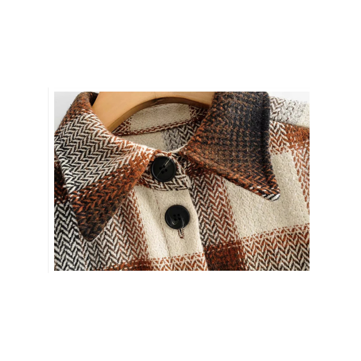 Vintage Mid Coat for Women | Stylish and Casual-Dark Brown-S-State of Style
