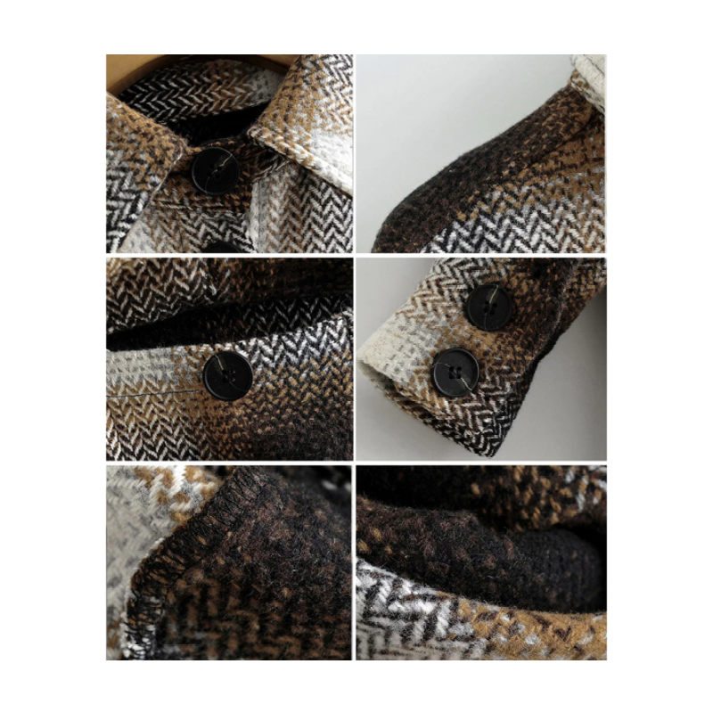 Vintage Mid Coat for Women | Stylish and Casual-Dark Brown-S-State of Style