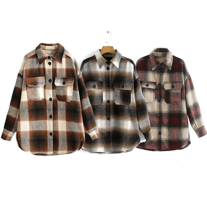 Vintage Mid Coat for Women | Stylish and Casual-Dark Brown-S-State of Style