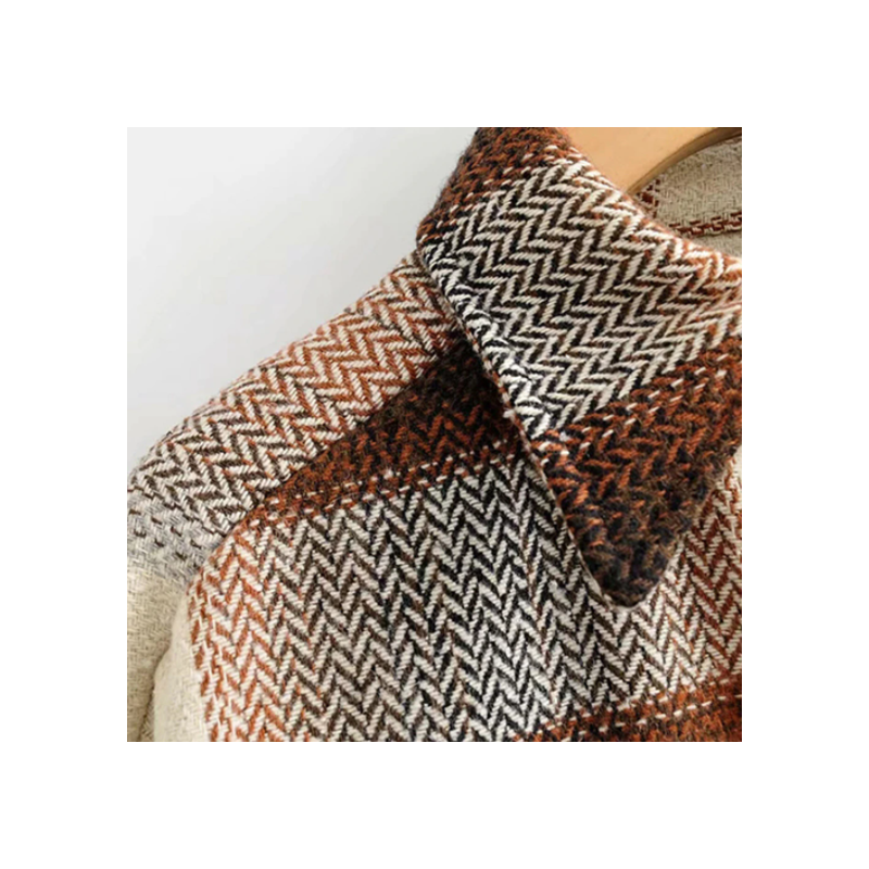 Vintage Mid Coat for Women | Stylish and Casual-Dark Brown-S-State of Style
