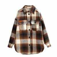 Vintage Mid Coat for Women | Stylish and Casual-Light Brown-S-State of Style