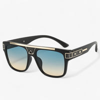 Vintage pilot sunglasses with mirrored lenses – Aerion-Green Yellow-State of Style