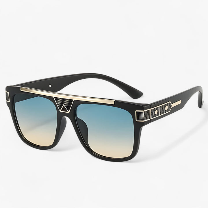 Vintage pilot sunglasses with mirrored lenses – Aerion-Green Yellow-State of Style