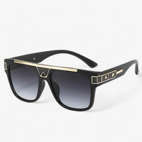 Vintage pilot sunglasses with mirrored lenses – Aerion-Shaded Grey-State of Style