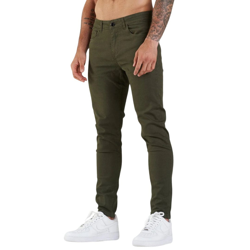 Vintage Slim Fit Jeans | Comfortable and Stylish-Army Green-30-State of Style