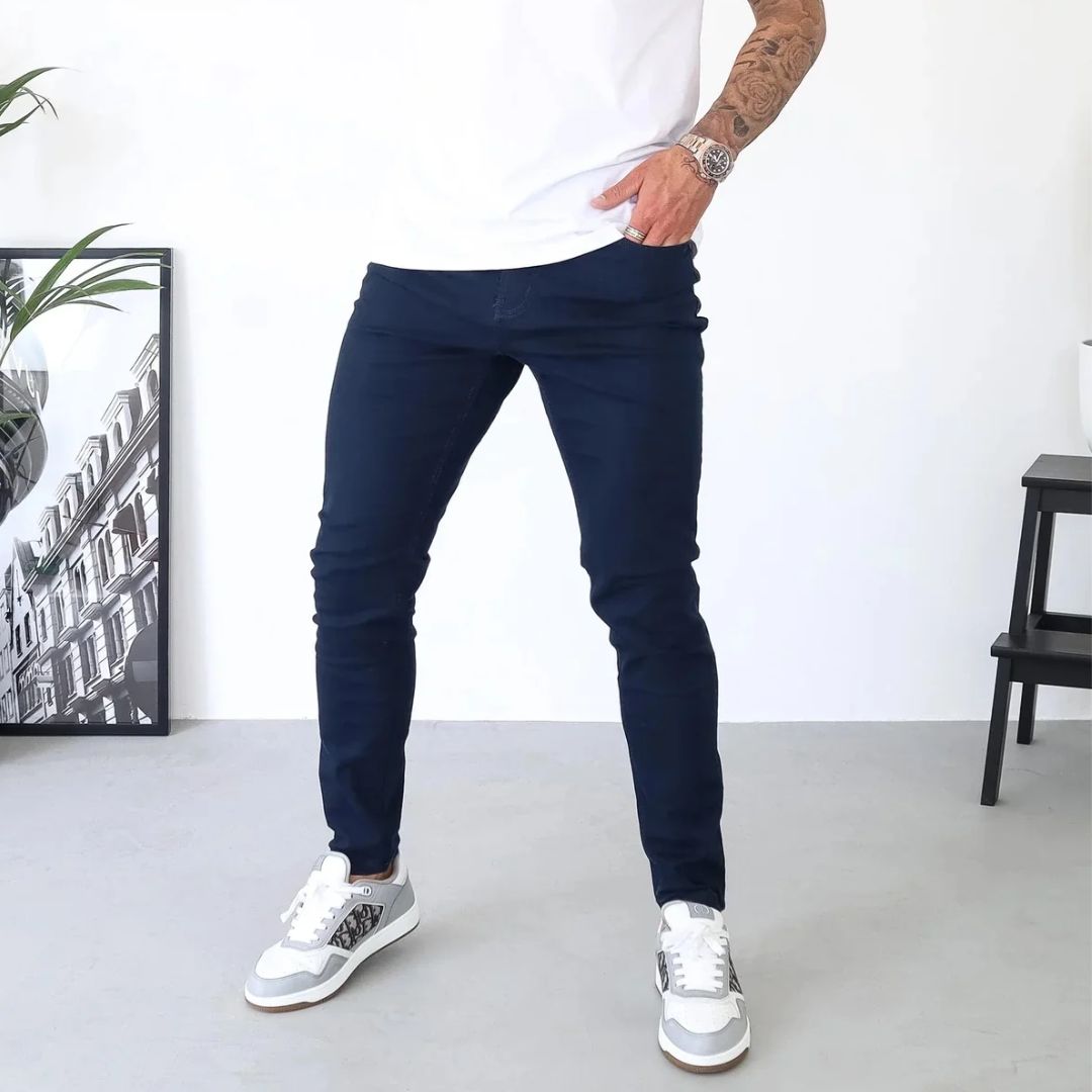 Vintage Slim Fit Jeans | Comfortable and Stylish-Beige-30-State of Style