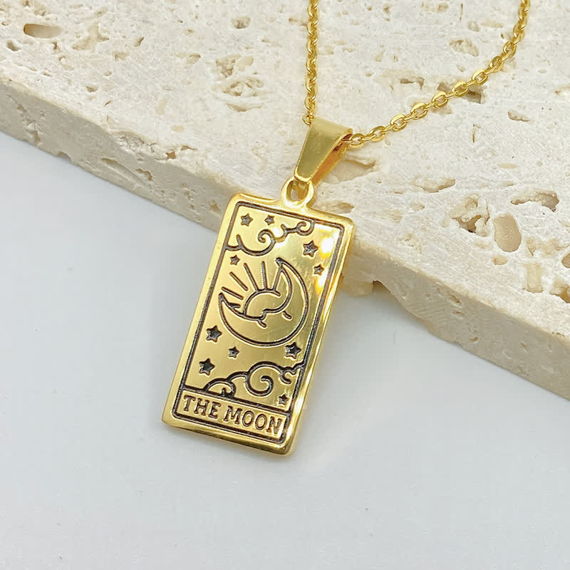 Vintage Tarot Card Lucky Charm - Seraphina-Moon-Gold-State of Style