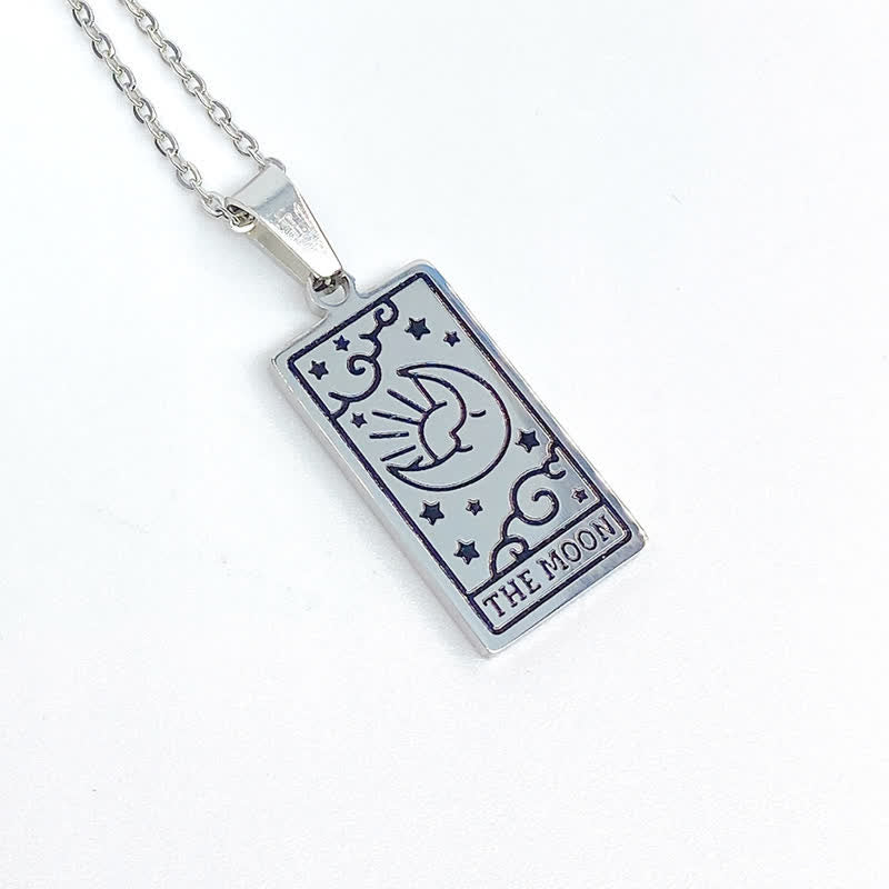 Vintage Tarot Card Lucky Charm - Seraphina-Moon-Silver-State of Style