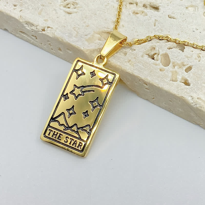 Vintage Tarot Card Lucky Charm - Seraphina-Star-Gold-State of Style