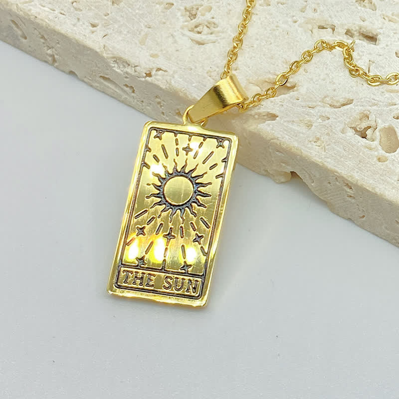 Vintage Tarot Card Lucky Charm - Seraphina-Sun-Gold-State of Style