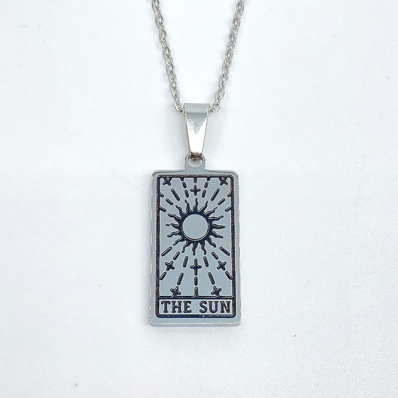 Vintage Tarot Card Lucky Charm - Seraphina-Sun-Silver-State of Style