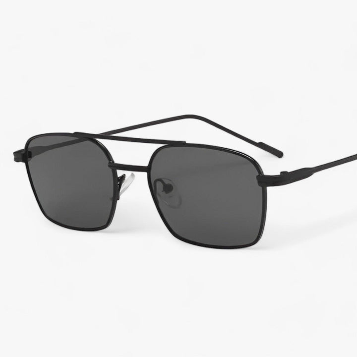 Vintage Unisex Sunglasses with Double Bridge – Aero-Black Grey-State of Style