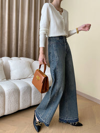 Vintage Wide Ladies Jeans - Mila-Blue-XS-State of Style