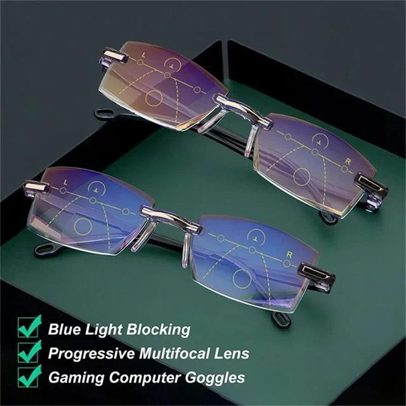 VisionGuard Multifocal Blue Light Filtering Glasses-+1.00: Recommended for 35–49 years-State of Style