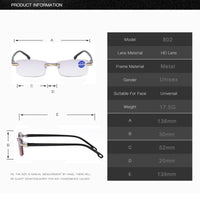 VisionPlus Multifocal Anti-Blue Light Reading Glasses-Gold-+1.00 / 40-44 years / 100°-State of Style