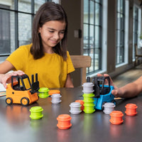 Stacking game with forklift truck – educational game to promote dexterity and concentration