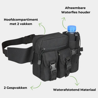 Waist Bag for Hiking and Cycling - AdventureBelt-Black-State of Style