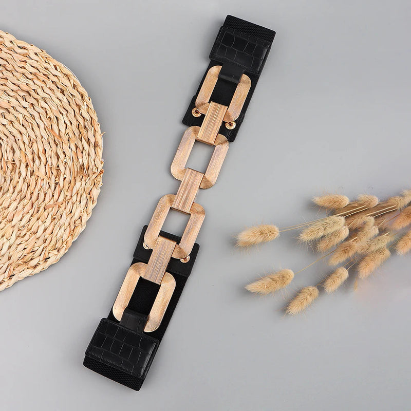 Waist Belt with Fine Chain Detail-State of Style