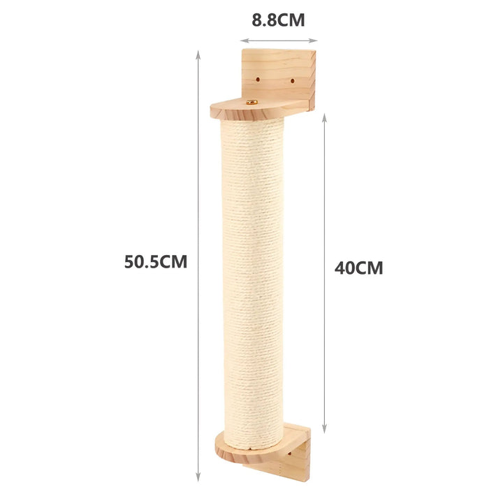 Wall Climbing Board for Cats with Scratching Post - ClimbPaws-First Step-State of Style