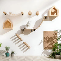 Wall Climbing Board for Cats with Scratching Post - ClimbPaws-First Step-State of Style