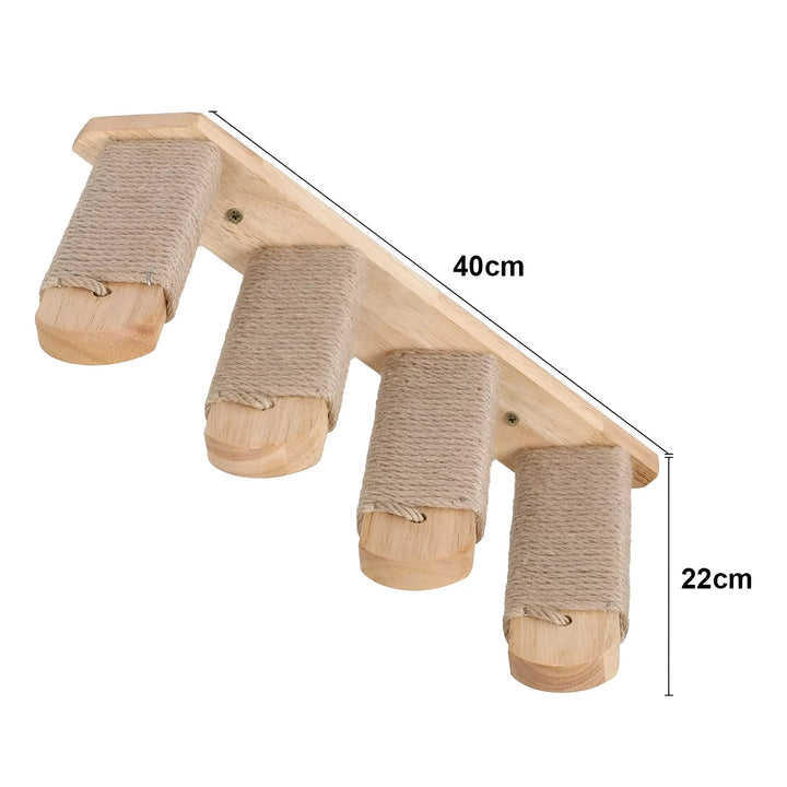 Wall Climbing Board for Cats with Scratching Post - ClimbPaws-First Step-State of Style