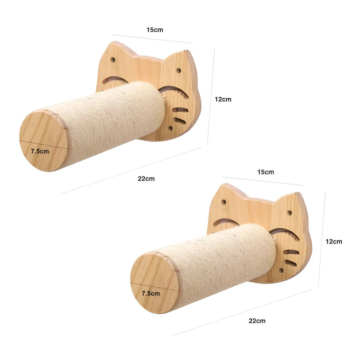 Wall Climbing Board for Cats with Scratching Post - ClimbPaws-First Step-State of Style