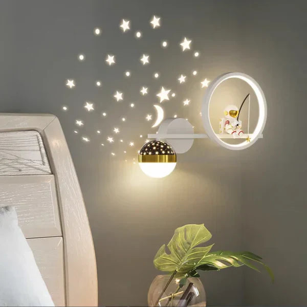 Wall lamp for children's room - GlowNest-White Right-Three Colours-State of Style