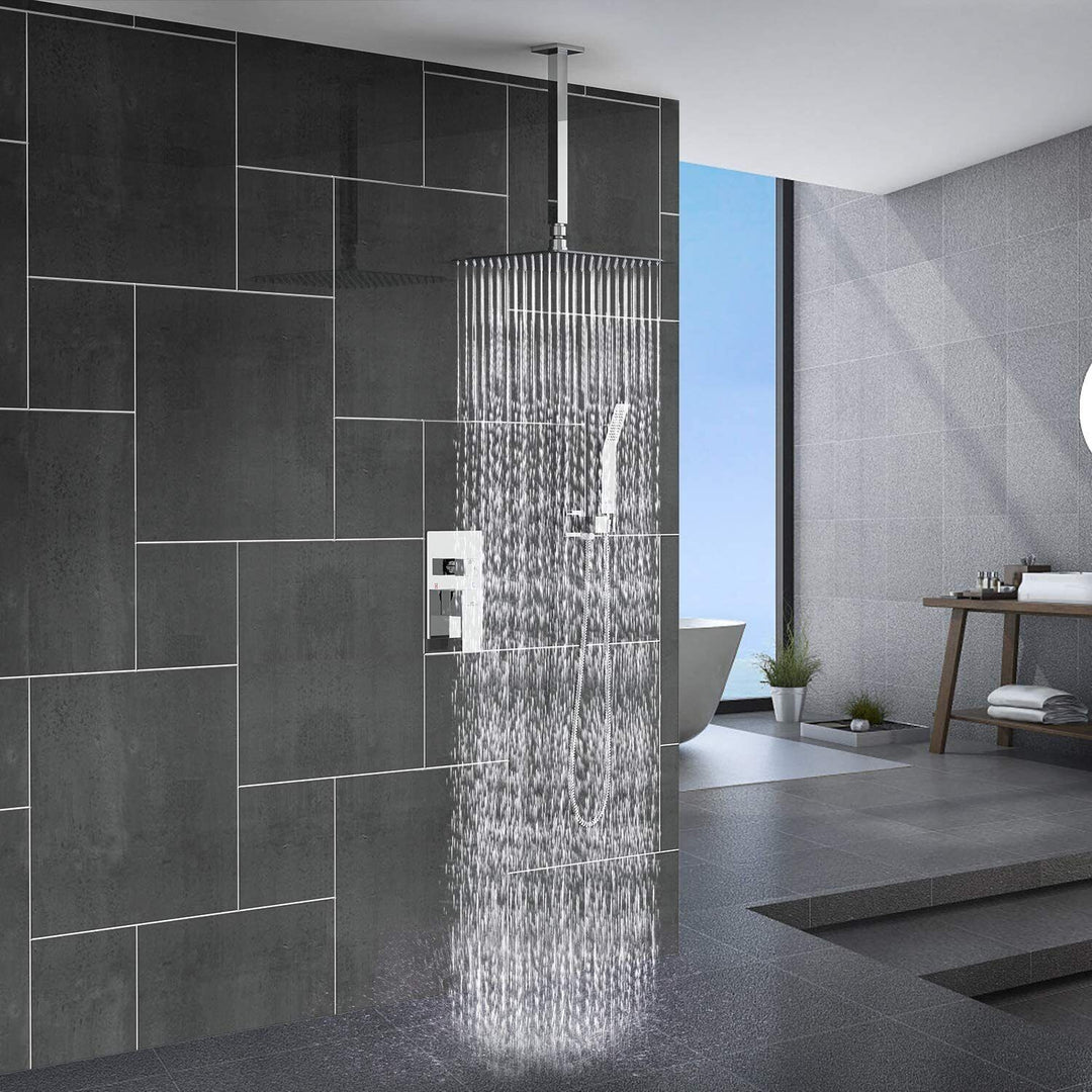 Wall-mounted Rain Shower - RainFlow Ultra-Square-S-State of Style