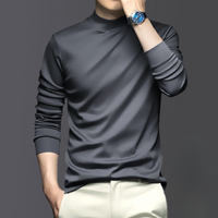 Warm and Comfortable Men's Long Sleeve - Dario-Grey-S-State of Style
