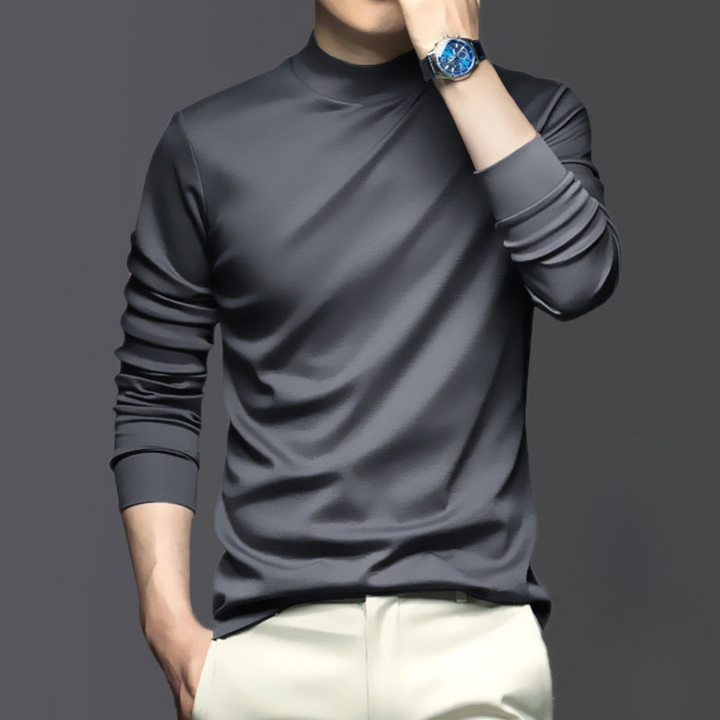 Warm and Comfortable Men's Long Sleeve - Dario-Grey-S-State of Style