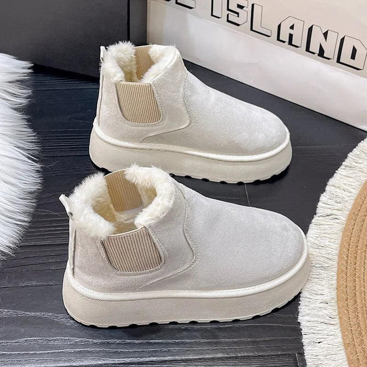 Warm and Comfortable Winter Boots for Women - FrostFlair-Brown-3-State of Style