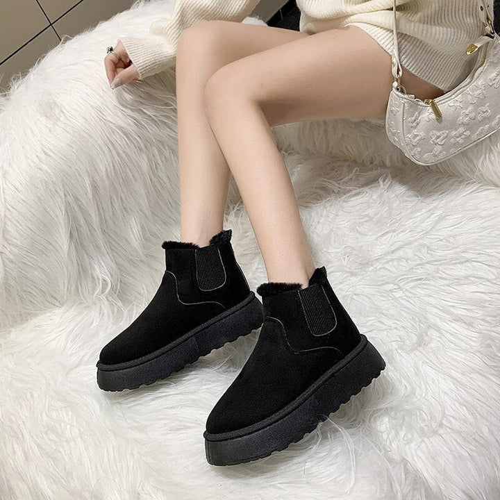 Warm and Comfortable Winter Boots for Women - FrostFlair-Brown-3-State of Style