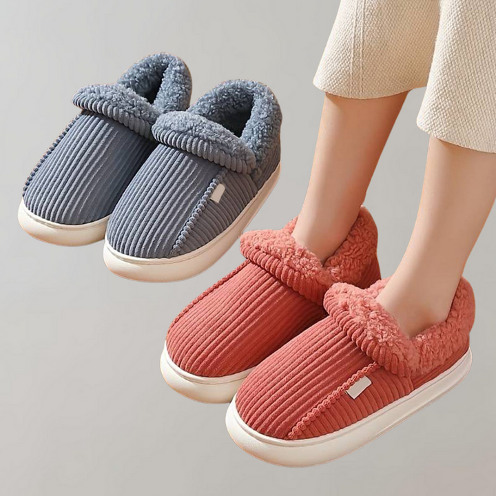 Warm and Comfortable Women's Slippers - Livia-Blue-36-36.5-State of Style