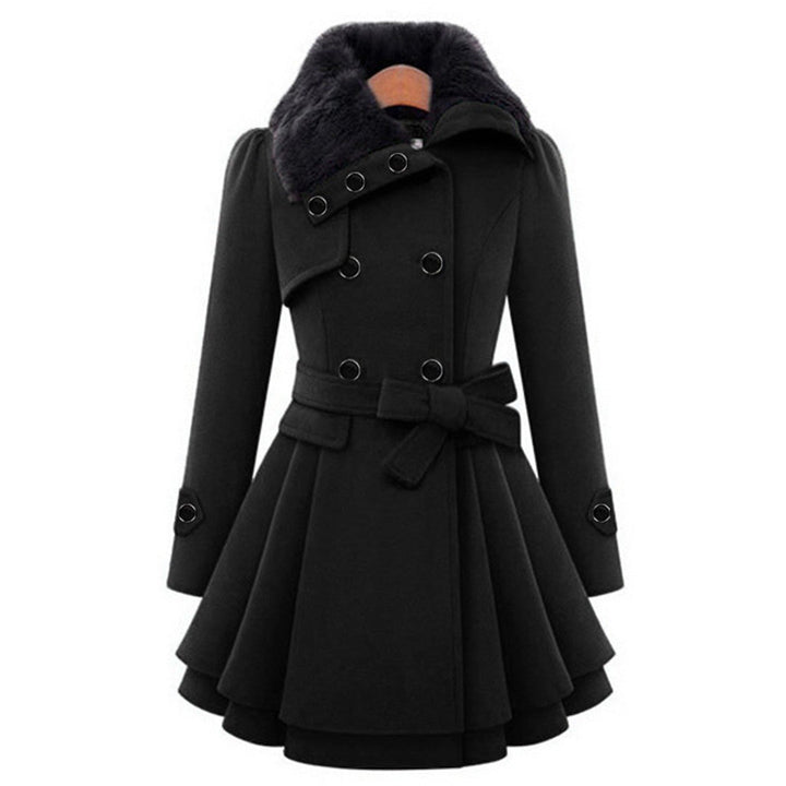 Warm and Long Women's Winter Coat - Vivienne-Black-S-State of Style