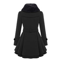 Warm and Long Women's Winter Coat - Vivienne-Khaki-S-State of Style