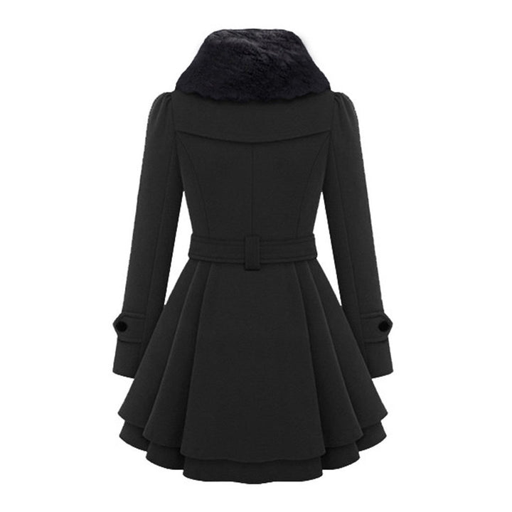 Warm and Long Women's Winter Coat - Vivienne-Khaki-S-State of Style